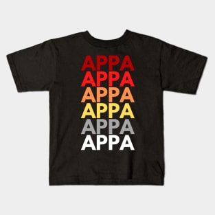 Appa Dad in Korean Kids T-Shirt